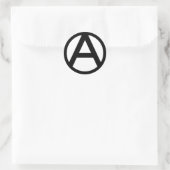 Anarchy Symbol Ronde Sticker (Tas)