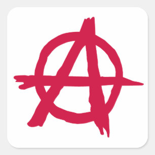 Anarchy SYmbol Vierkante Sticker