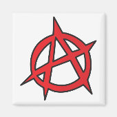 Anarchy Symbole Magneet (Voorkant)