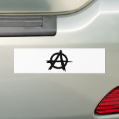 Anarchy-symbool Bumpersticker (Op auto)