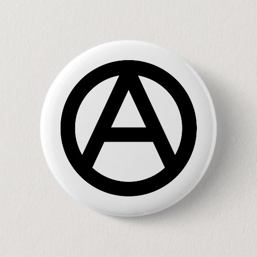 Anarchy-symbool Ronde Button 5,7 Cm (Voorkant)