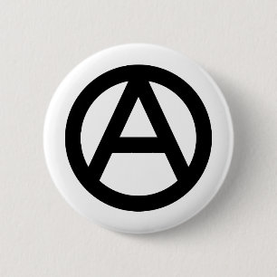 Anarchy-symbool Ronde Button 5,7 Cm