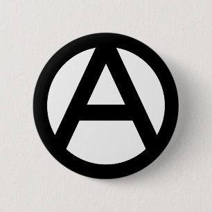 Anarchy-symbool Ronde Button 5,7 Cm