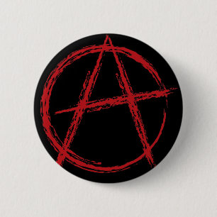 Anarchy-teken Ronde Button 5,7 Cm