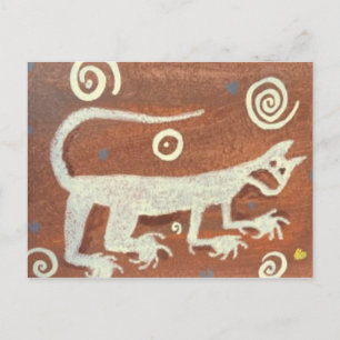 Anasazi Petroglyph Mountain Lion, Briefkaart