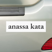 anassa kata (rechthoek) bumpersticker (Op auto)