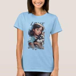 Anastasia en Le Husky T-shirt