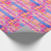 ANASTASIA ~ Fractal Pattern Personalized Cadeaupapier (Hoek)