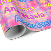 ANASTASIA ~ Fractal Pattern Personalized Cadeaupapier (Rol Hoek)
