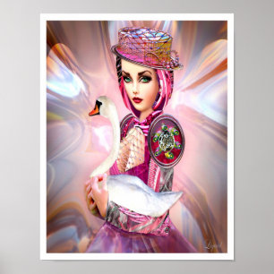 Anatidae Cyborg en Swan Poster