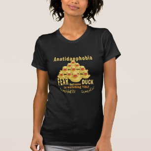 ANATIDAEPHOBIA - KORTE VAN EENDEN!  Rubber Duck T-shirt