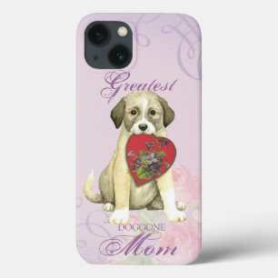 Anatolian Shepherd Dog Heart Mama iPhone 13 Hoesje