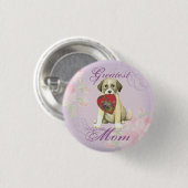 Anatolian Shepherd Dog Heart Mama Ronde Button 3,2 Cm (Voorkant /achterkant)
