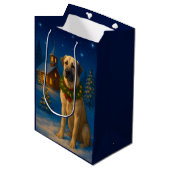 Anatolian Shepherd Dog Holiday  Medium Cadeauzakje (Voorkant Gekanteld)