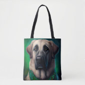 Anatolian Shepherd dog in St. Patrick's Day Dress Draagtas (Voorkant)