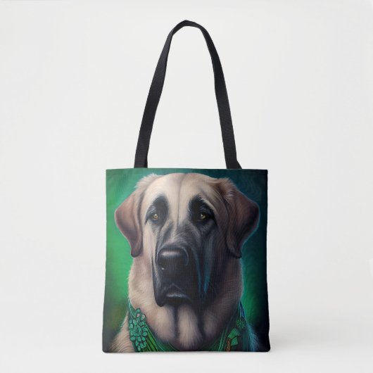 Anatolian Shepherd dog in St. Patrick's Day Dress Draagtas (Voorkant)