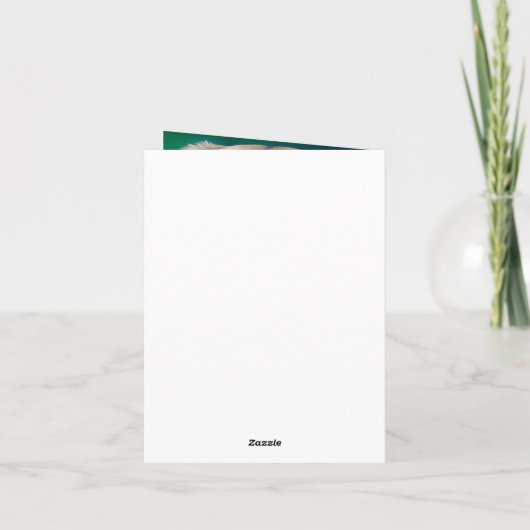 Anatolian Shepherd dog in St. Patrick's Day Dress Kaart (Achterkant)