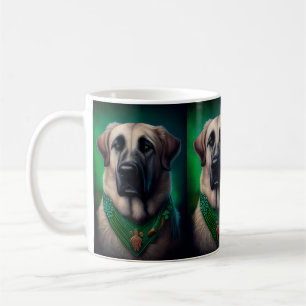 Anatolian Shepherd dog in St. Patrick's Day Dress Koffiemok