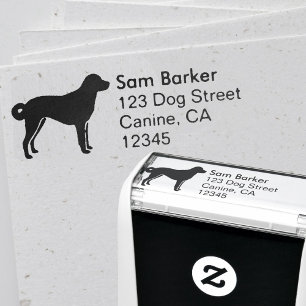 Anatolian Shepherd Dog Silhouette Return Address Zelfinktende Stempel