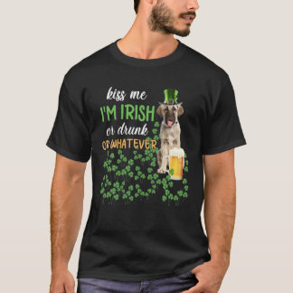 Anatolian Shepherd Kiss Me I'm Irish Or Drunk Or W T-shirt