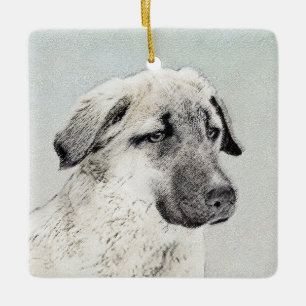 Anatolian Shepherd Painting - Oorspronkelijke hond Keramisch Ornament