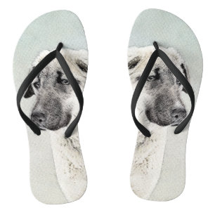 Anatolian Shepherd Painting - Oorspronkelijke hond Teenslippers