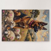 Anatolian Shepherd Valentine's Day Heart Flock Legpuzzel (Horizontaal)