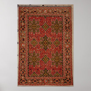 Anatolian Star Ushak tapijt, 1585 Poster