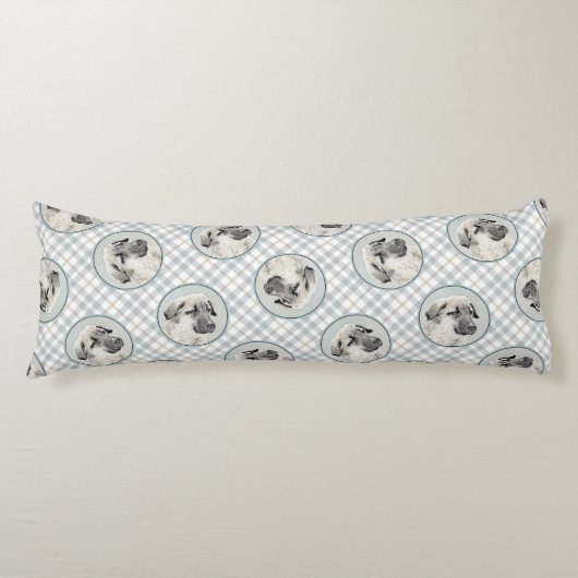 Anatolische Herder Fawn Schilderen Originele Hond  Lichaamskussen (Voorkant)