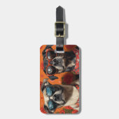 Anatolische Herder Hart Rozen Valentijnsdag Bagagelabel (Voorkant verticaal)