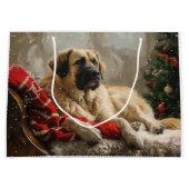 Anatolische Herder Hond Kerstfeest Groot Cadeauzakje (Voorkant)