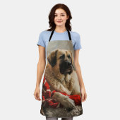 Anatolische Herder Hond Kerstfeest Schort (Gedragen)