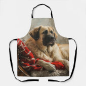 Anatolische Herder Hond Kerstfeest Schort (Voorkant)