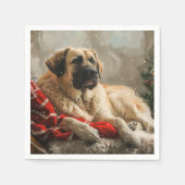 Anatolische Herder Hond Kerstfeest Servet (Voorkant)