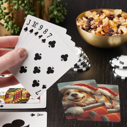 Anatolische Herder Hond Roller Onderzetter Kerst Pokerkaarten (Insitu)