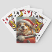 Anatolische Herder Hond Roller Onderzetter Kerst Pokerkaarten (Achterkant)