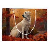 Anatolische herder in de herfst laat Herfst inspir Groot Cadeauzakje (Achterkant)