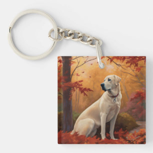 Anatolische herder in de herfst laat Herfst inspir Sleutelhanger