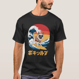 Anatolische Herder Japanse Kanagawa Wave Dog T-shirt