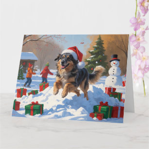 Anatolische herder Kerstfeest Sneeuw Kaart