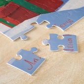 Anatolische herder Kerstfeest Sneeuw Legpuzzel (Zijkant)