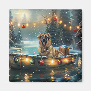 Anatolische herder kerstvakantie magneet