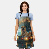 Anatolische herder kerstvakantie schort (Gedragen)