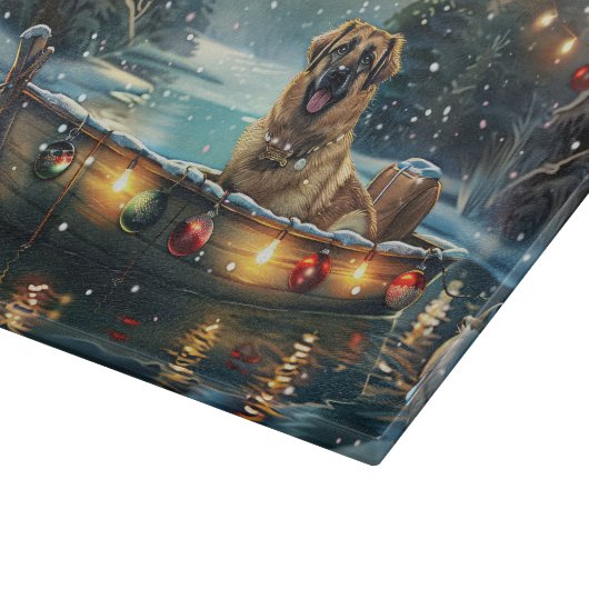 Anatolische herder kerstvakantie snijplank (Hoek)