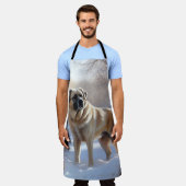 Anatolische herder liet het sneeuwKerstmis Schort (Gedragen)