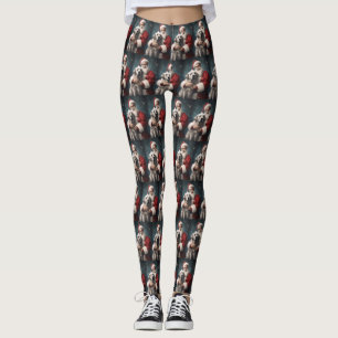Anatolische Herder met Kerstman Kerstmis Leggings
