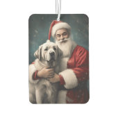 Anatolische Herder met Kerstman Kerstmis Luchtverfrisser (Achterkant)