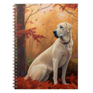 Anatolische Herdershond in Herfstbladeren Vallen Notitieboek