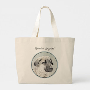 Anatolische Herdershond Reekalf Schilderij Origine Grote Tote Bag