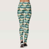 Anatolische Herdershond Strand Surfen Schilderij  Leggings (Achterkant)